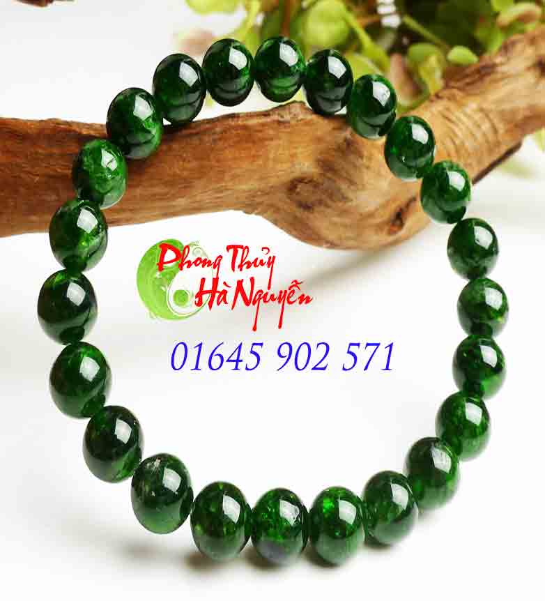 đá quý hà nguyễn - vòng tay đá phong thủy diopside